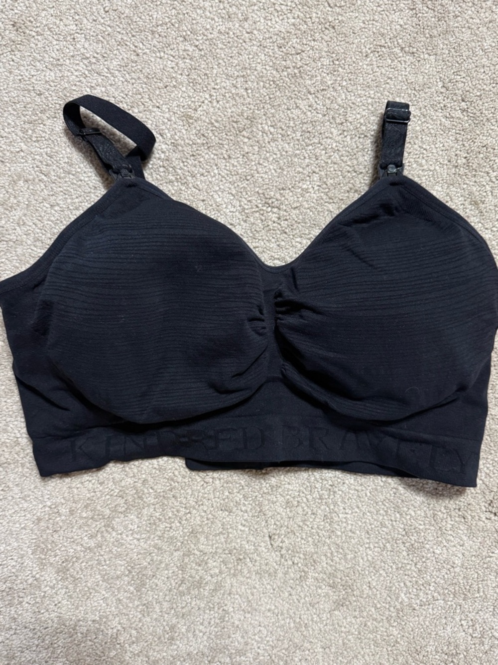 Kindred Bravely Black Wireless Maternity/Nursing Bra